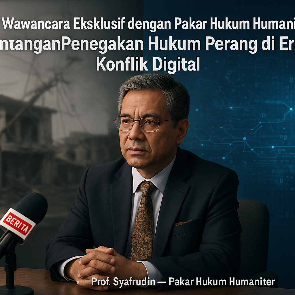 Wawancara Eksklusif dengan Pakar Hukum Humaniter: Tantangan Penegakan Hukum Perang di Era Konflik Digital