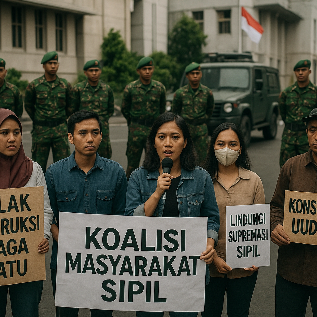 Koalisi Masyarakat Sipil Nilai Instruksi Siaga Satu TNI Ancam Supremasi Sipil dan Inkonstitusional