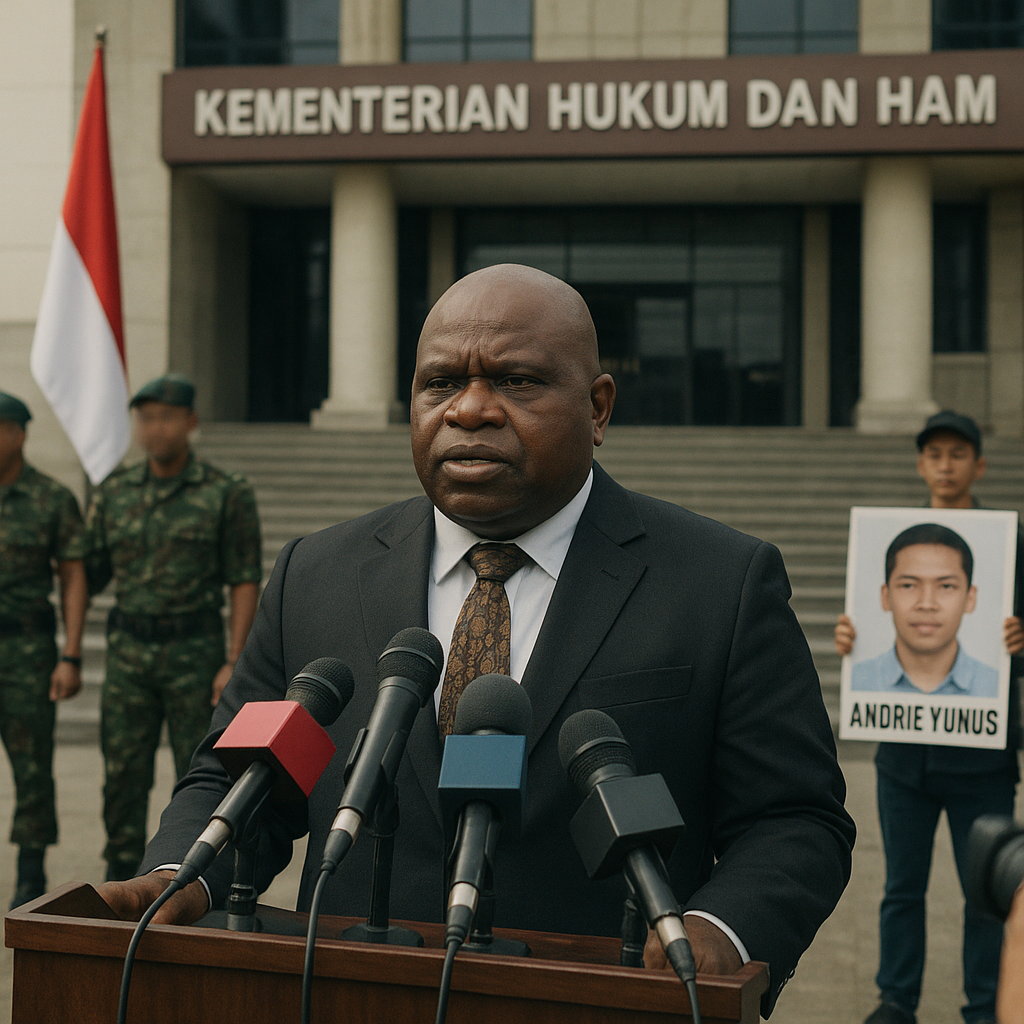 Menteri HAM Dorong Kasasi hingga PK atas Vonis Ringan 2 Anggota TNI Penyiram Air Keras Andrie Yunus