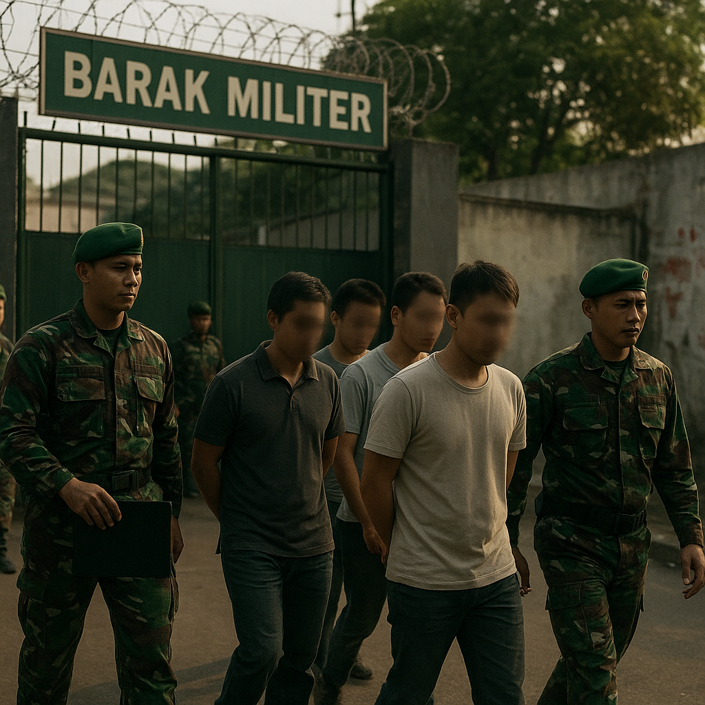 Pengiriman warga yang ditangkap pasca-demo 27 Agustus ke barak militer melanggar HAM • Amnesty International Indonesia