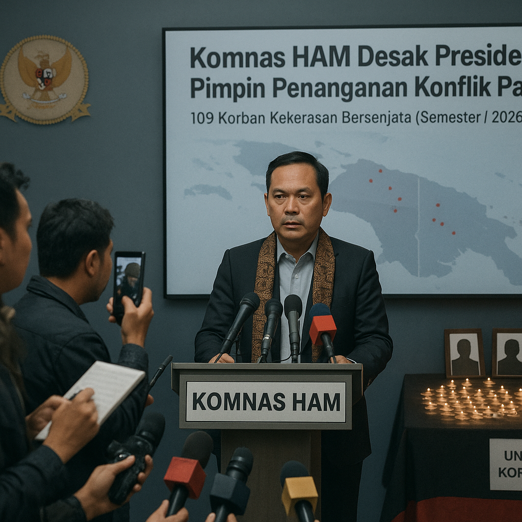 Komnas HAM Desak Presiden Pimpin Penanganan Konflik Papua, Soroti 109 Korban Kekerasan Bersenjata