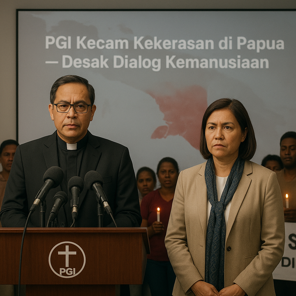 PGI Kecam Kekerasan terhadap Warga Sipil di Papua dan Desak Dialog Kemanusiaan