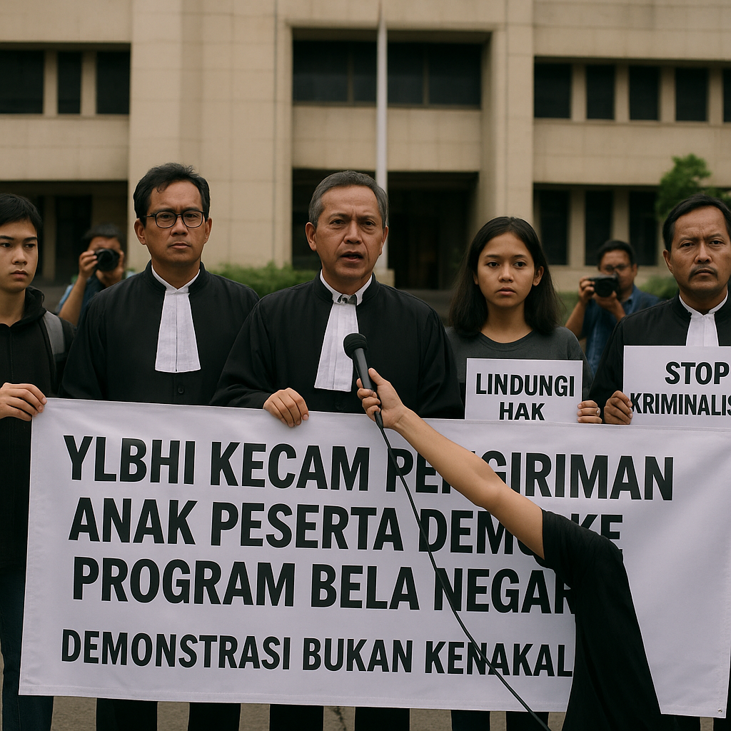 YLBHI Kecam Pengiriman Anak Peserta Demo ke Program Bela Negara: Demonstrasi Bukan Kenakalan!