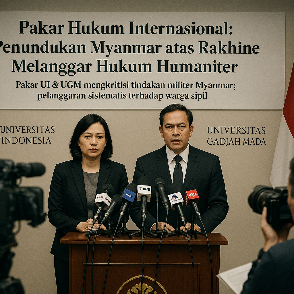 Pakar Hukum Internasional: Penundukan Myanmar atas Rakhine Melanggar Hukum Humaniter
