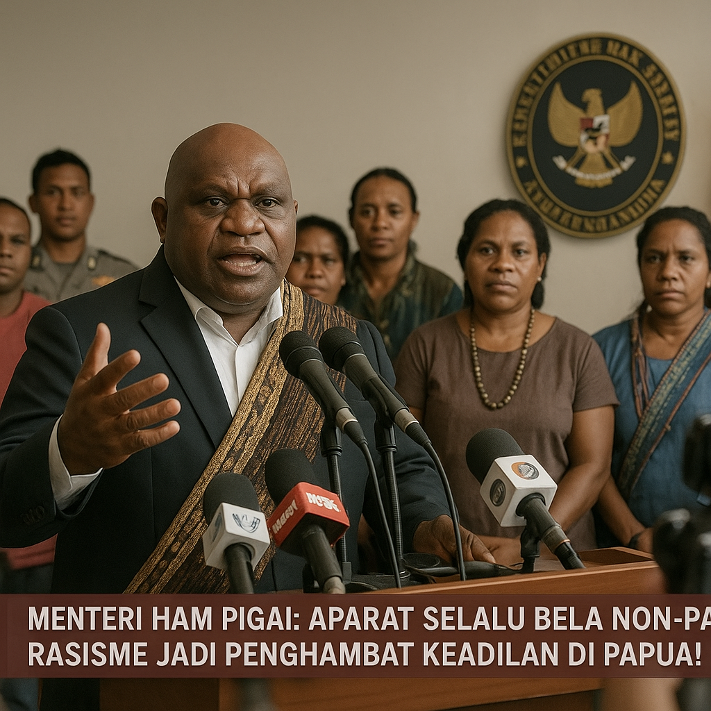 Menteri HAM Pigai: Aparat Selalu Bela Non-Papua, Rasisme Jadi Penghambat Keadilan di Papua!