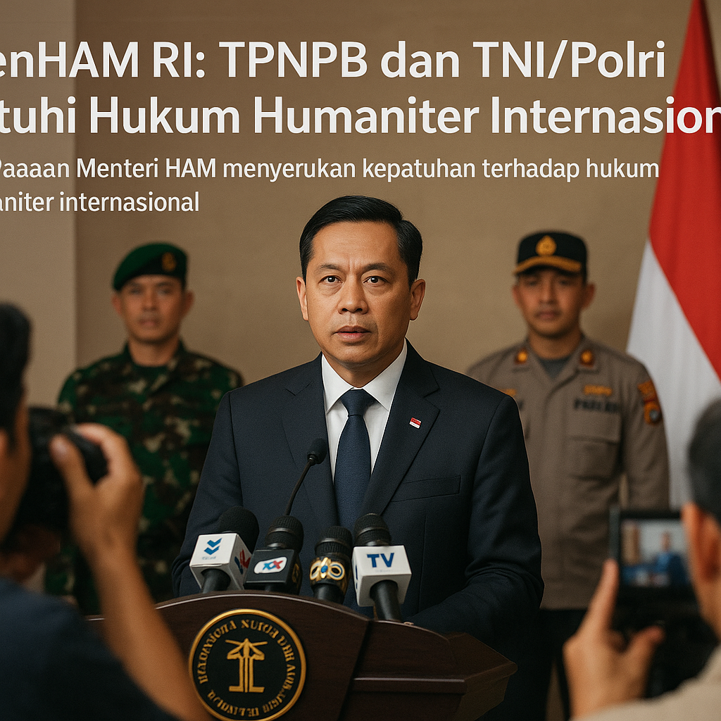 MenHAM RI : TPNPB dan TNI/Polri Patuhi Hukum Humaniter Internasional