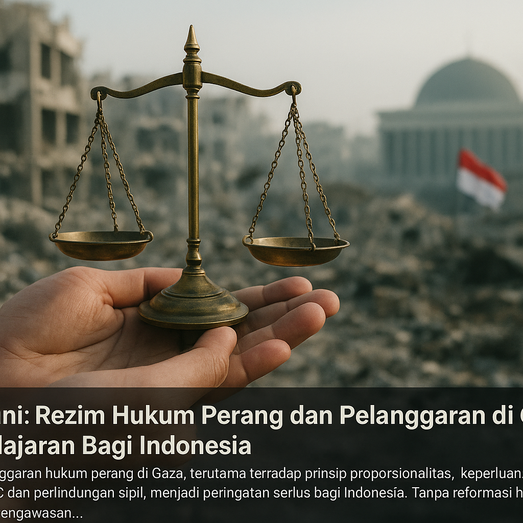 Opini: Rezim Hukum Perang dan Pelanggaran di Gaza – Pelajaran Bagi Indonesia