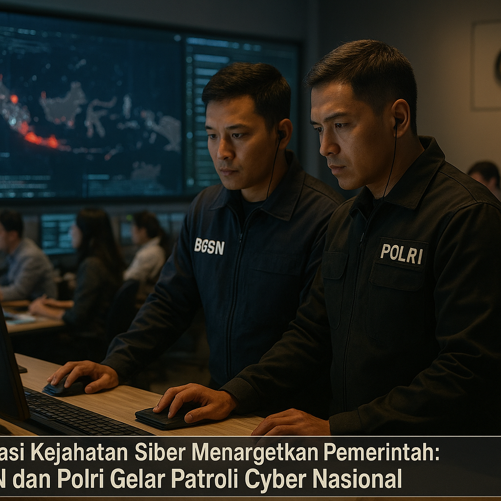 Operasi Kejahatan Siber Menargetkan Pemerintah: BSSN dan Polri Gelar Patroli Cyber Nasional