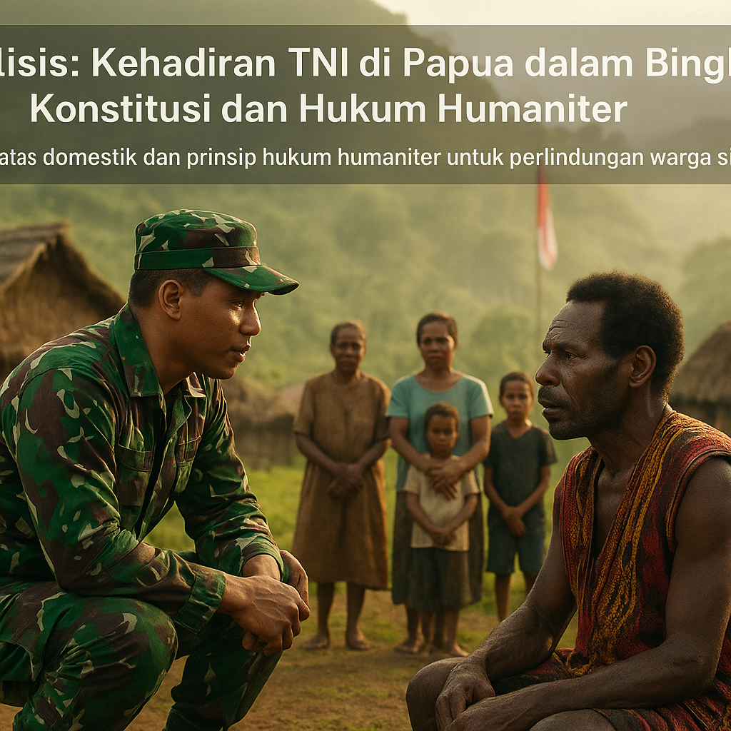 Analisis: Kehadiran TNI di Papua dalam Bingkai Konstitusi dan Hukum Humaniter