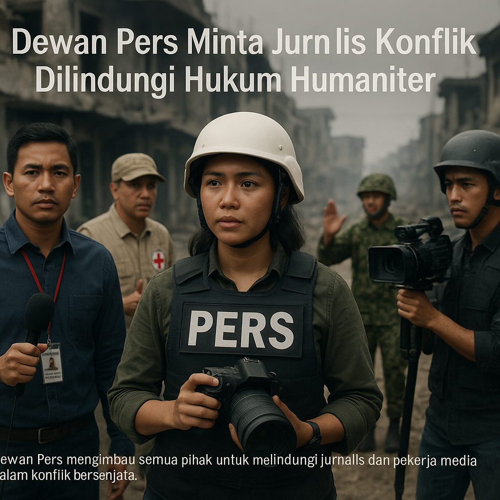 Dewan Pers Minta Jurnalis Konflik Dilindungi Hukum Humaniter