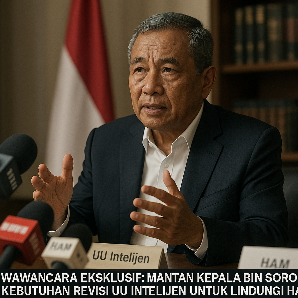 Wawancara Eksklusif: Mantan Kepala BIN Soroti Kebutuhan Revisi UU Intelijen untuk Lindungi HAM