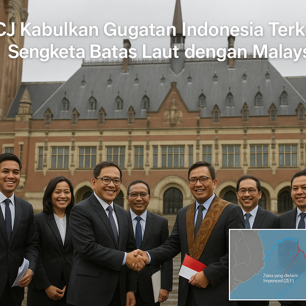 ICJ Kabulkan Gugatan Indonesia Terkait Sengketa Batas Laut dengan Malaysia