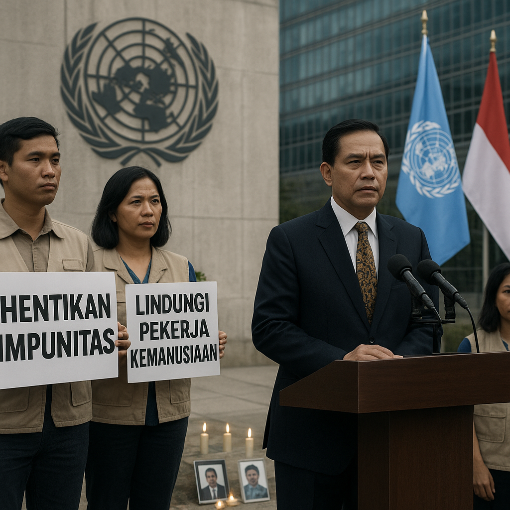 Indonesia Desak PBB Hentikan Impunitas Penyerang Pekerja Kemanusiaan di Zona Konflik