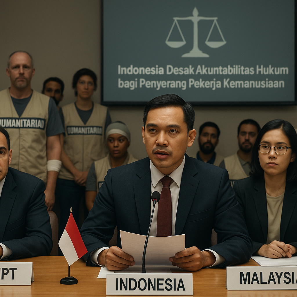 Indonesia Desak Akuntabilitas Hukum bagi Penyerang Pekerja Kemanusiaan di Dewan HAM PBB