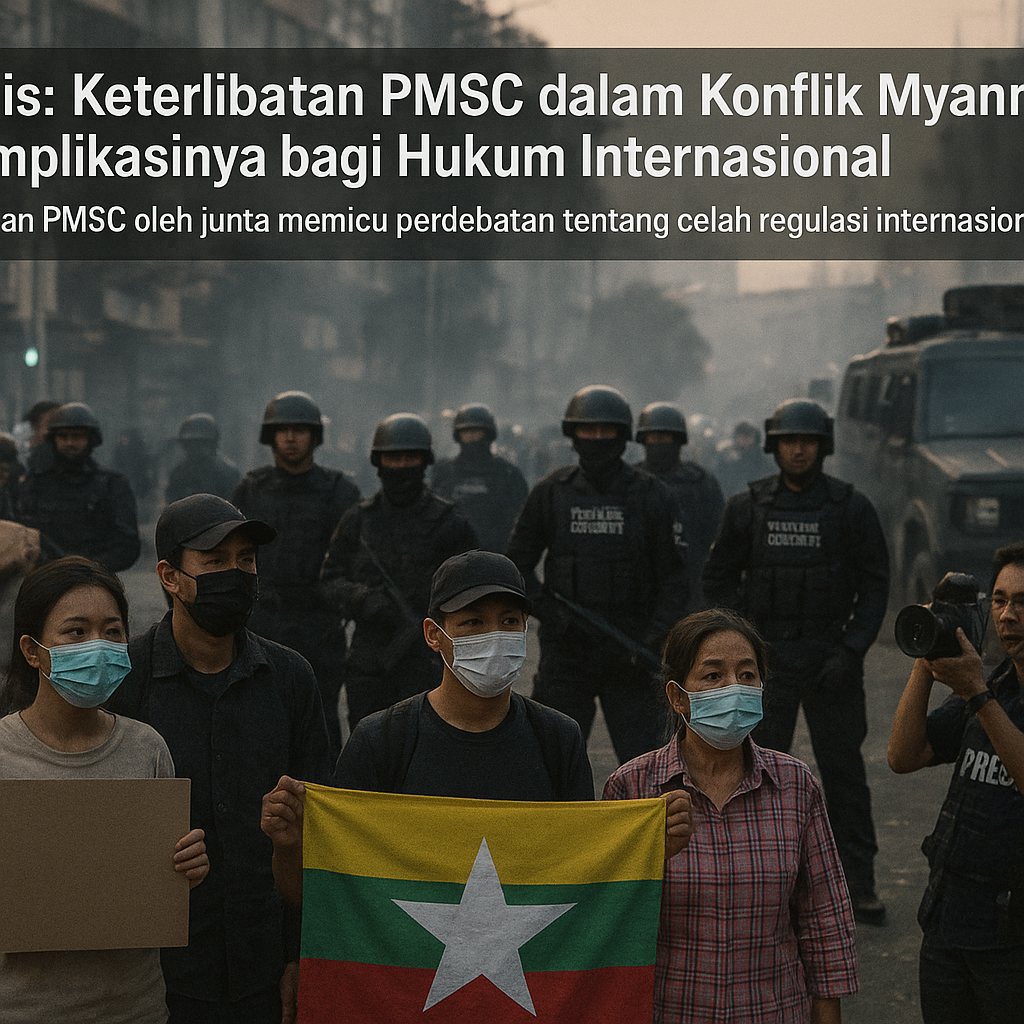 Analisis: Keterlibatan PMSC dalam Konflik Myanmar dan Implikasinya bagi Hukum Internasional