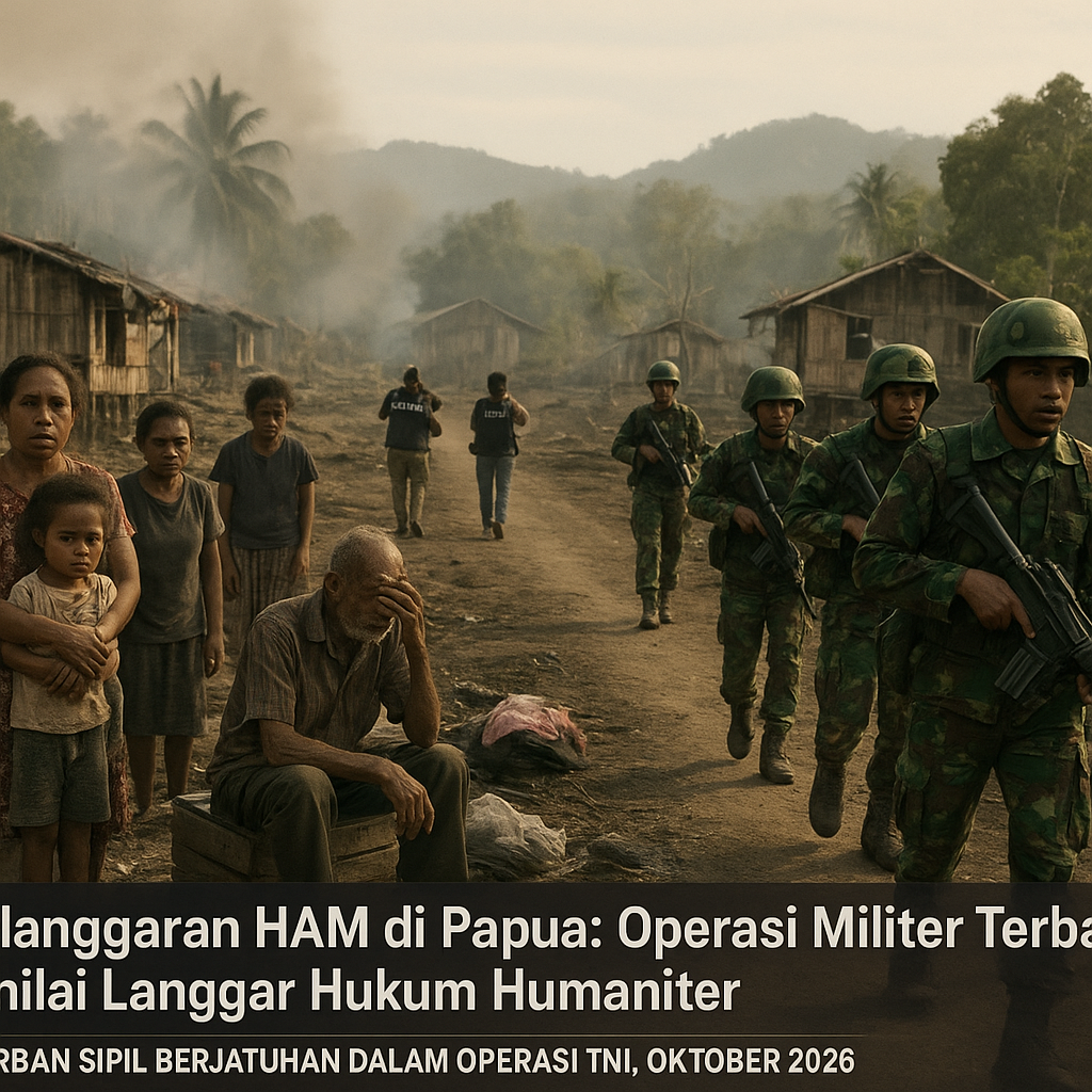Pelanggaran HAM di Papua: Operasi Militer Terbaru Dinilai Langgar Hukum Humaniter
