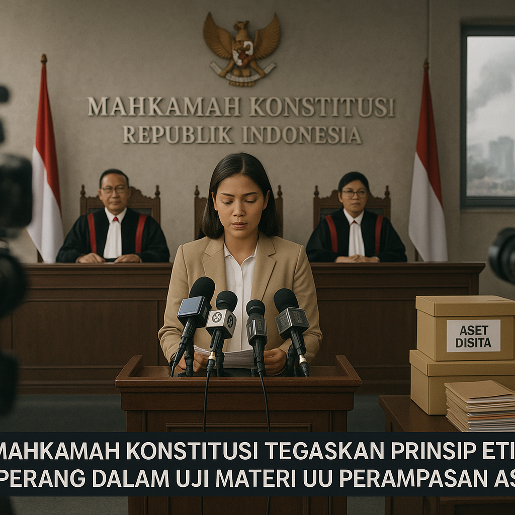 Mahkamah Konstitusi Tegaskan Prinsip Etika Perang dalam Uji Materi UU Perampasan Aset