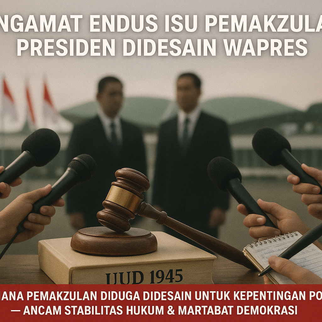 Pengamat Endus Isu Pemakzulan Presiden Didesain Wapres
