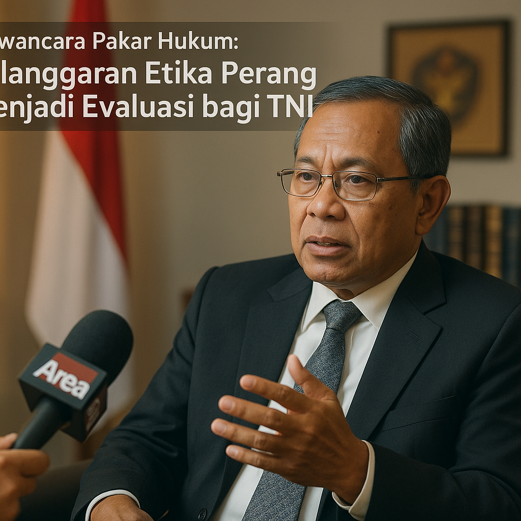 Wawancara Pakar Hukum: Pelanggaran Etika Perang Menjadi Evaluasi bagi TNI