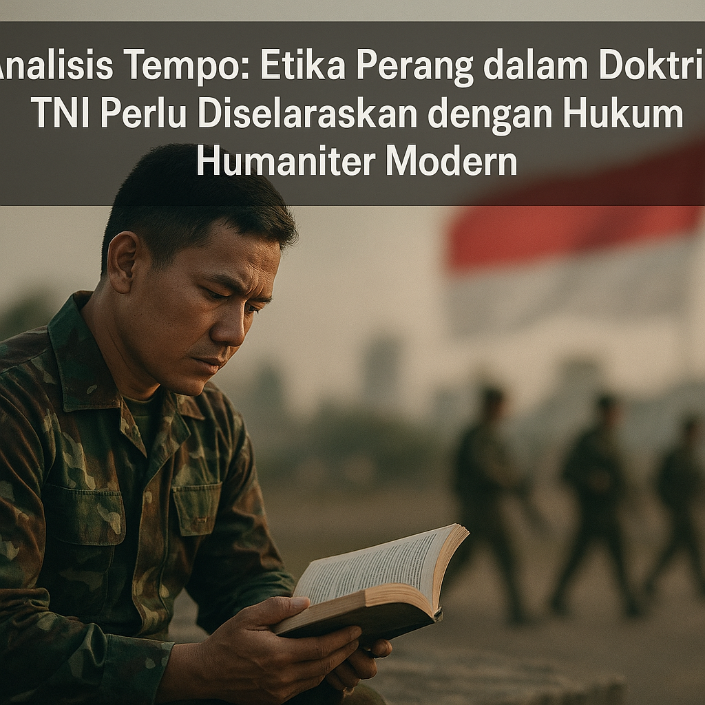 Analisis Tempo: Etika Perang dalam Doktrin TNI Perlu Diselaraskan dengan Hukum Humaniter Modern