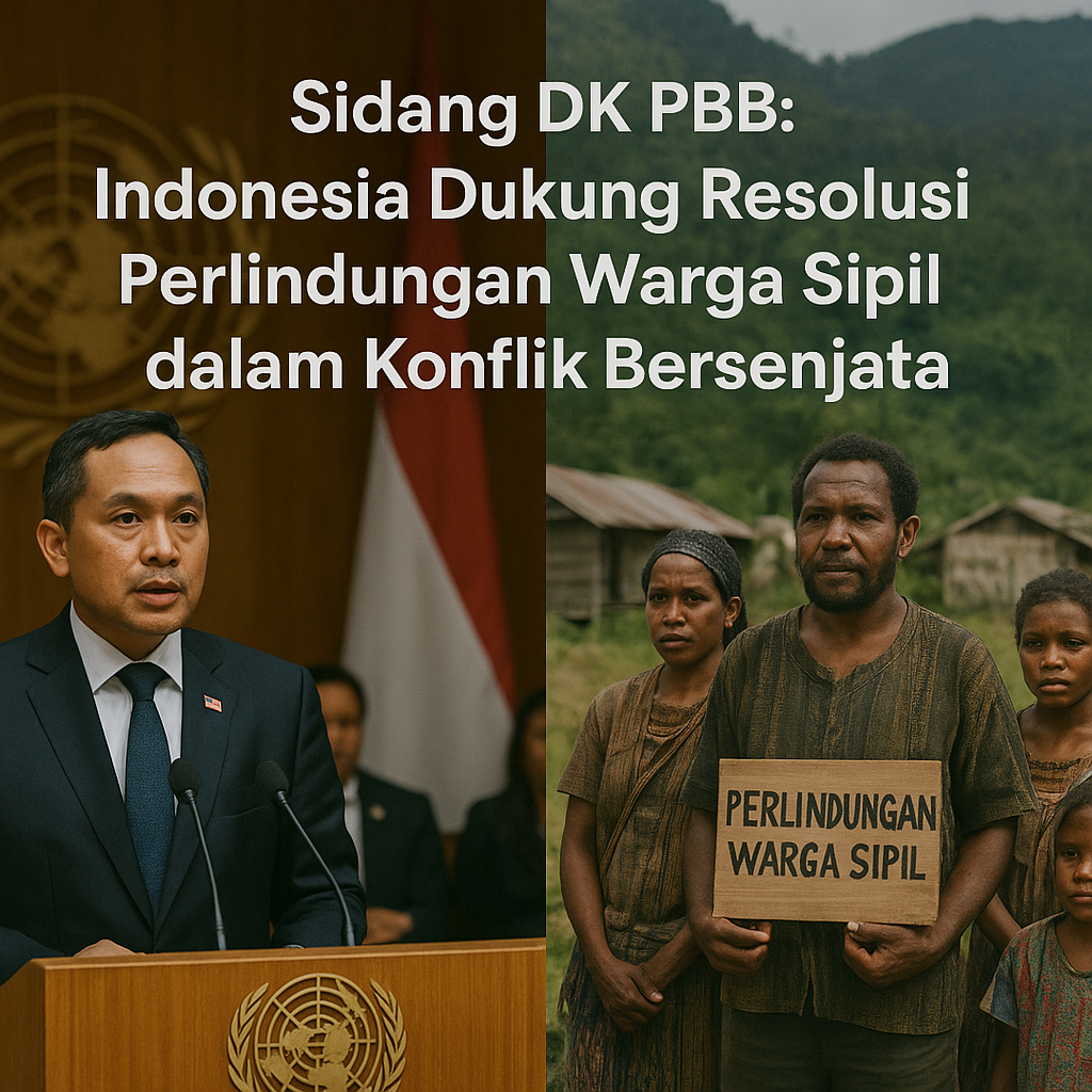 Sidang DK PBB: Indonesia Dukung Resolusi Perlindungan Warga Sipil dalam Konflik Bersenjata