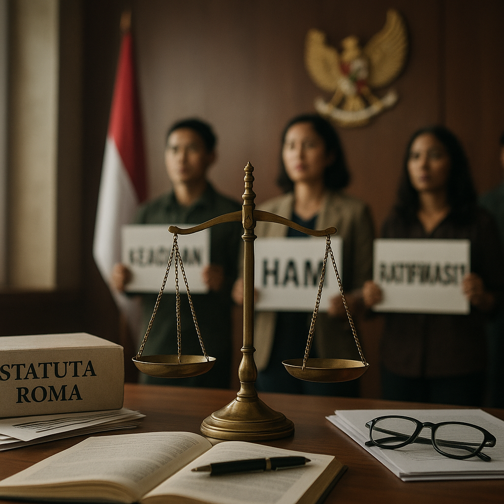 Diskusi Hukum Etika Perang: Haruskah Indonesia Meratifikasi Statuta Roma untuk Mengadili Pelanggaran HAM Berat?