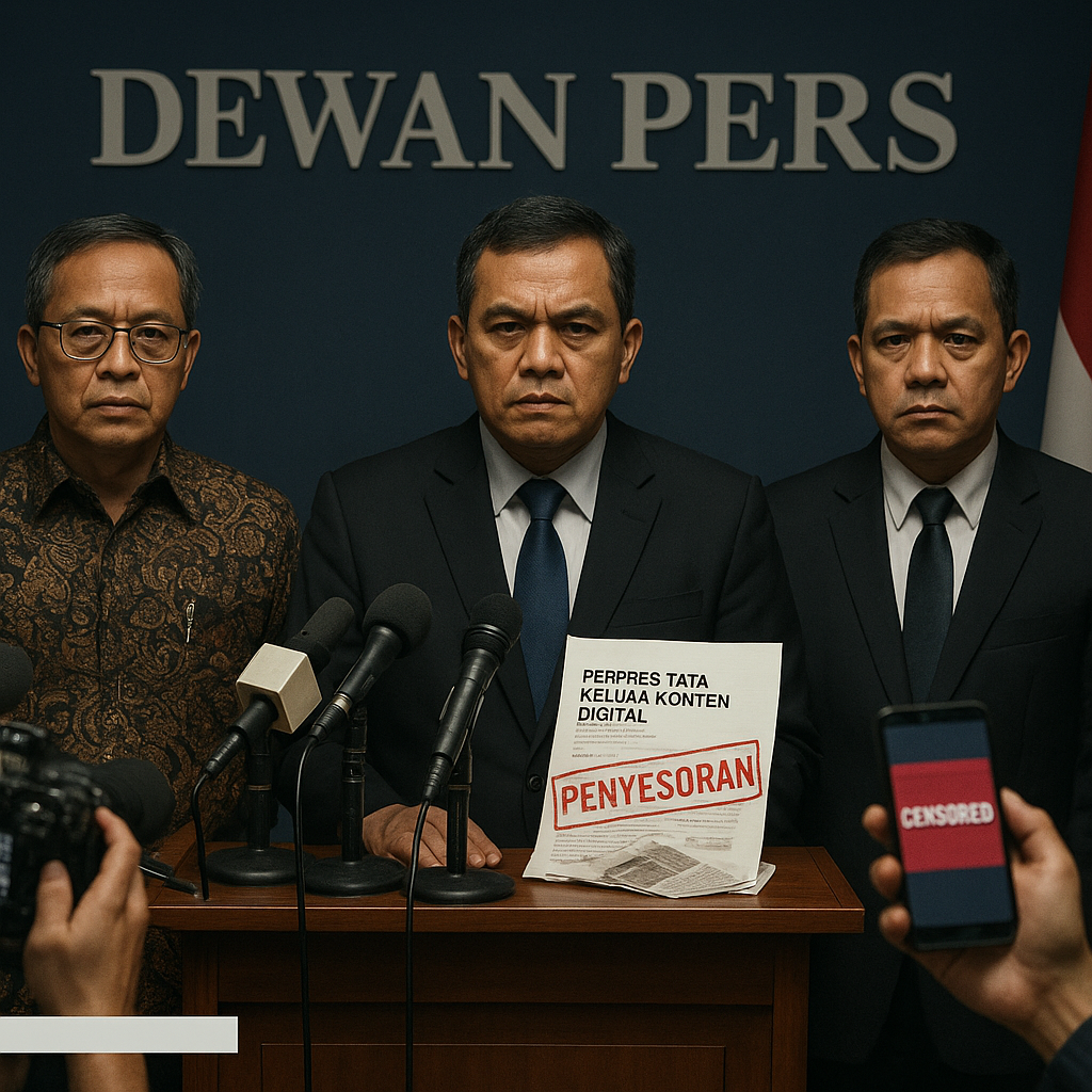 Dewan Pers Kritik Keras Perpres Penyensoran Konten Digital: Ancaman Baru bagi Kebebasan Pers dan Hukum Humaniter