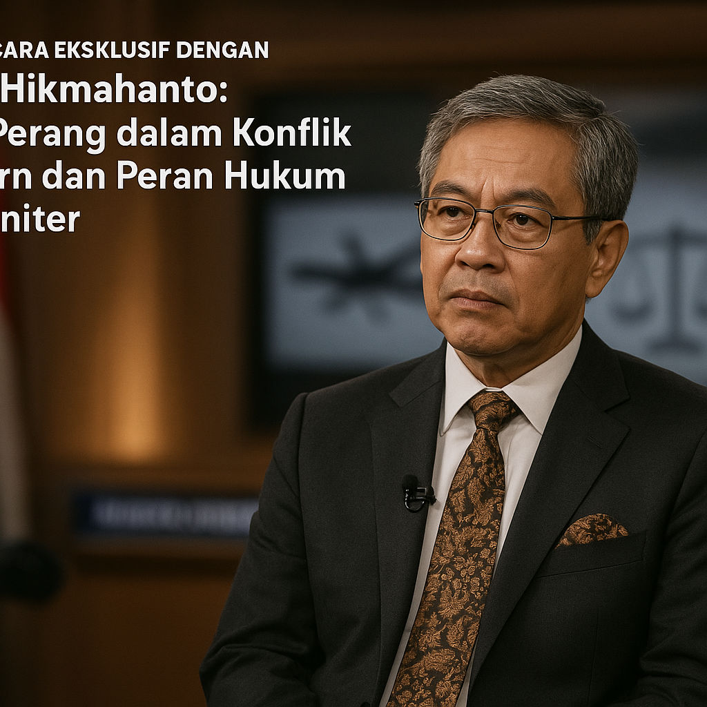 Wawancara Eksklusif dengan Prof. Hikmahanto: Etika Perang dalam Konflik Modern dan Peran Hukum Humaniter