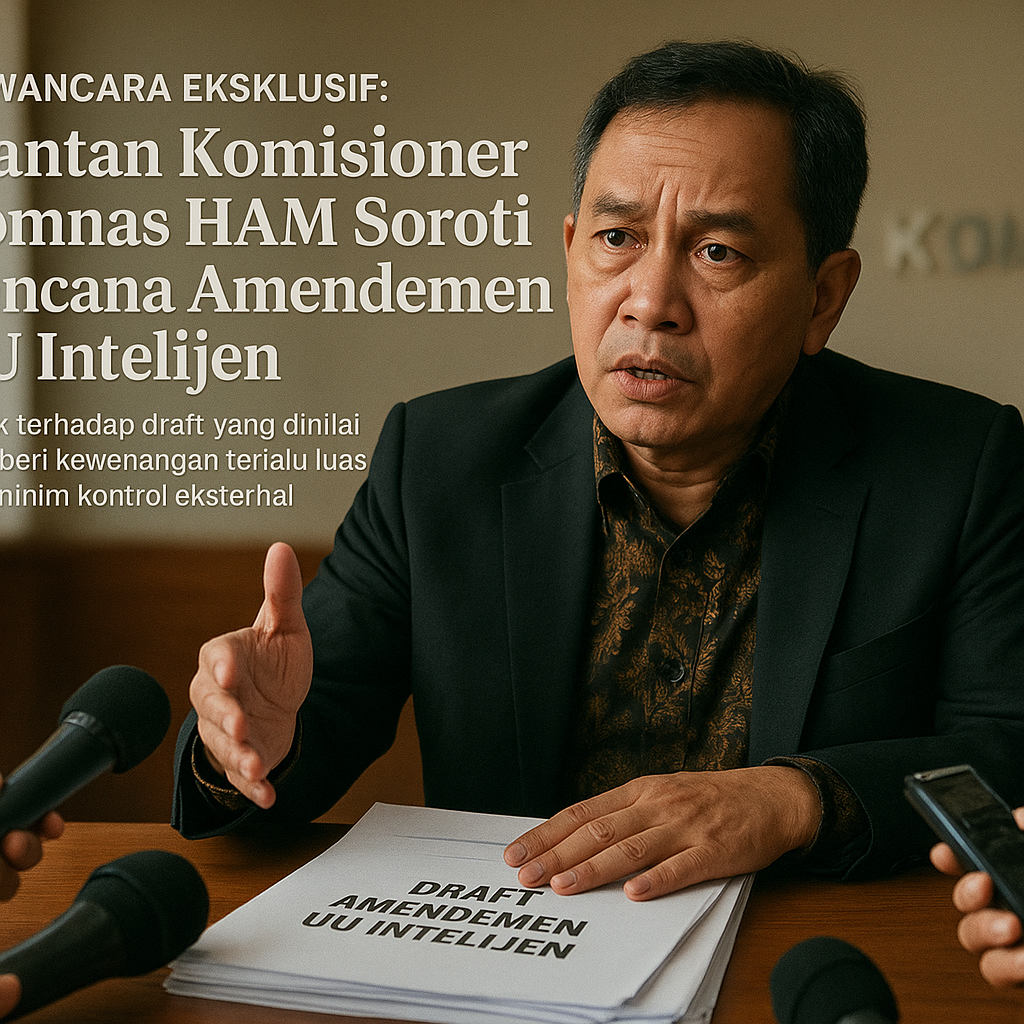 Wawancara Eksklusif: Mantan Komisioner Komnas HAM Soroti Rencana Amendemen UU Intelijen