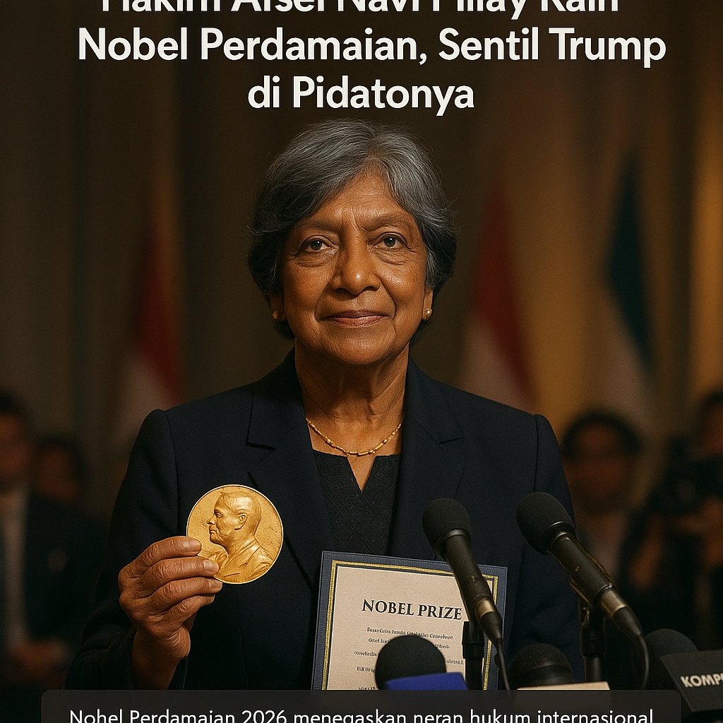 Hakim Afsel Navi Pillay Raih Nobel Perdamaian, Sentil Trump di Pidatonya