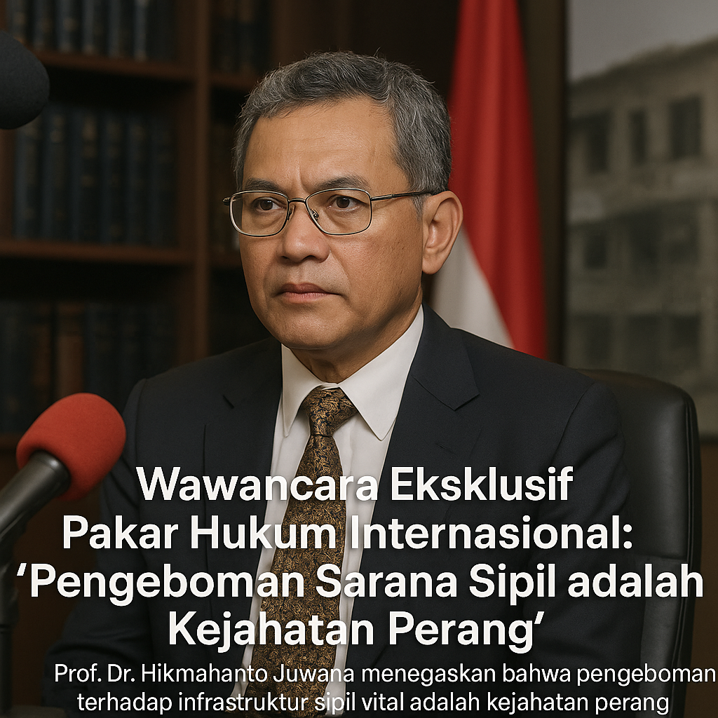 Wawancara Eksklusif Pakar Hukum Internasional: 'Pengeboman Sarana Sipil adalah Kejahatan Perang'