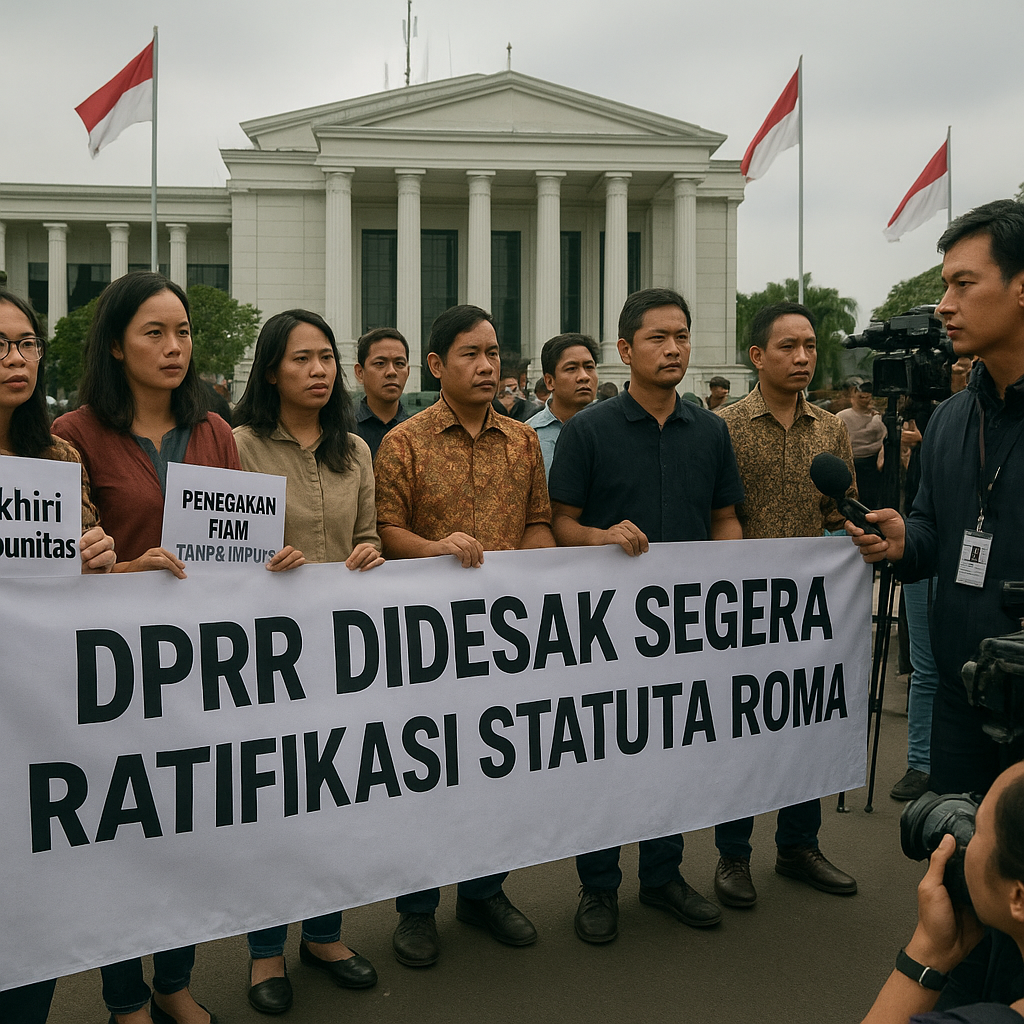 DPR Didesak Segera Ratifikasi Statuta Roma: Peluang Penegakan HAM Tanpa Impunitas