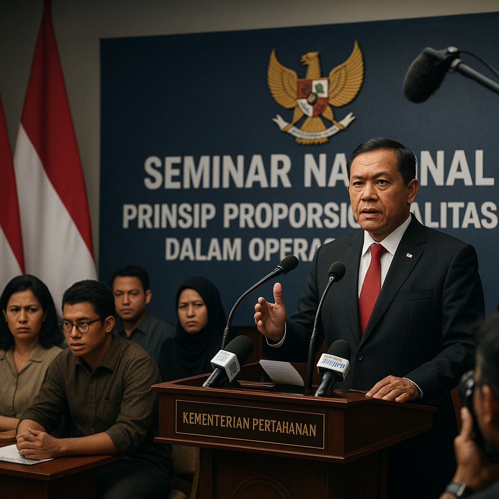 Menteri Pertahanan Bicara tentang Prinsip Proporsionalitas dalam Operasi Militer, Jadi Kontroversi
