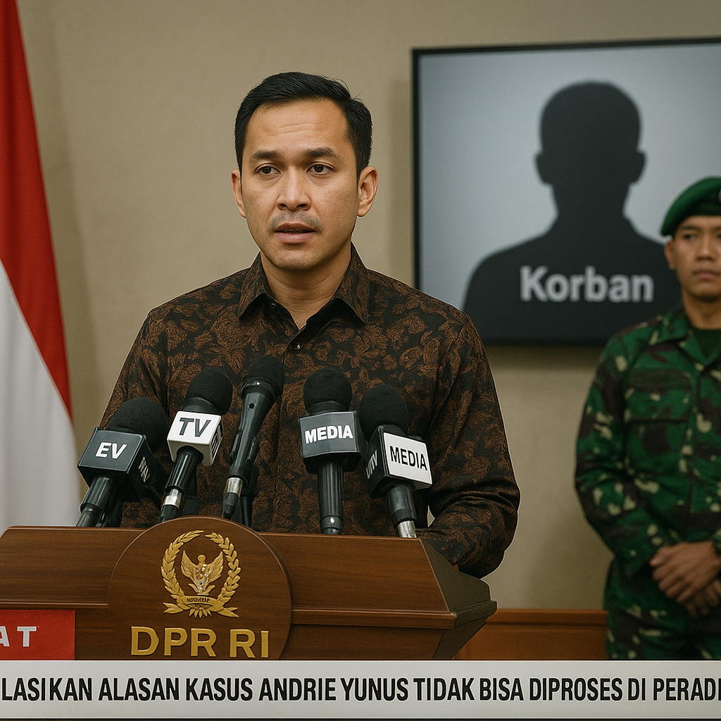 DPR Jelaskan Alasan Kasus Andrie Yunus Tidak Bisa Diproses di Peradilan Umum