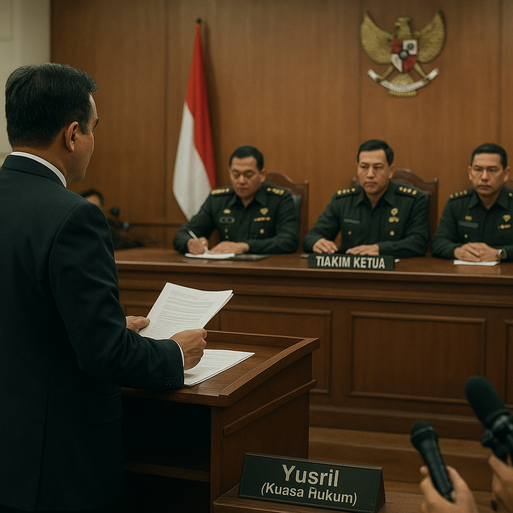 Yusril Ingatkan Hakim Militer di Kasus Andrie Yunus: Jangan Sekadar Formalitas