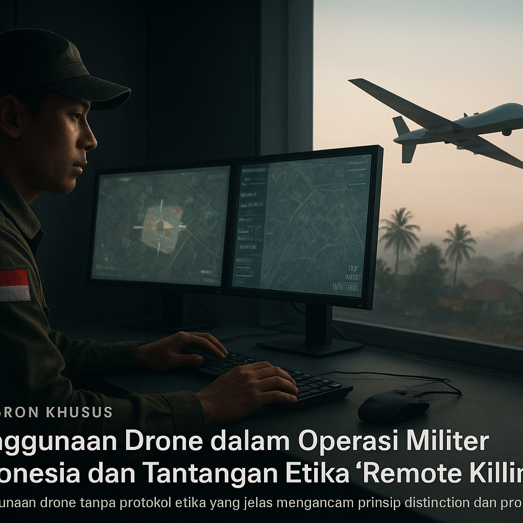 Laporan Khusus: Penggunaan Drone dalam Operasi Militer Indonesia dan Tantangan Etika 'Remote Killing'