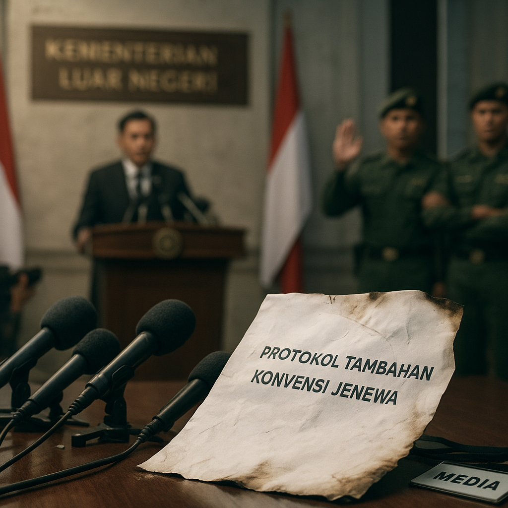Kemenlu Dorong Ratifikasi Protokol Tambahan Konvensi Jenewa, tapi Ditentang oleh Militer