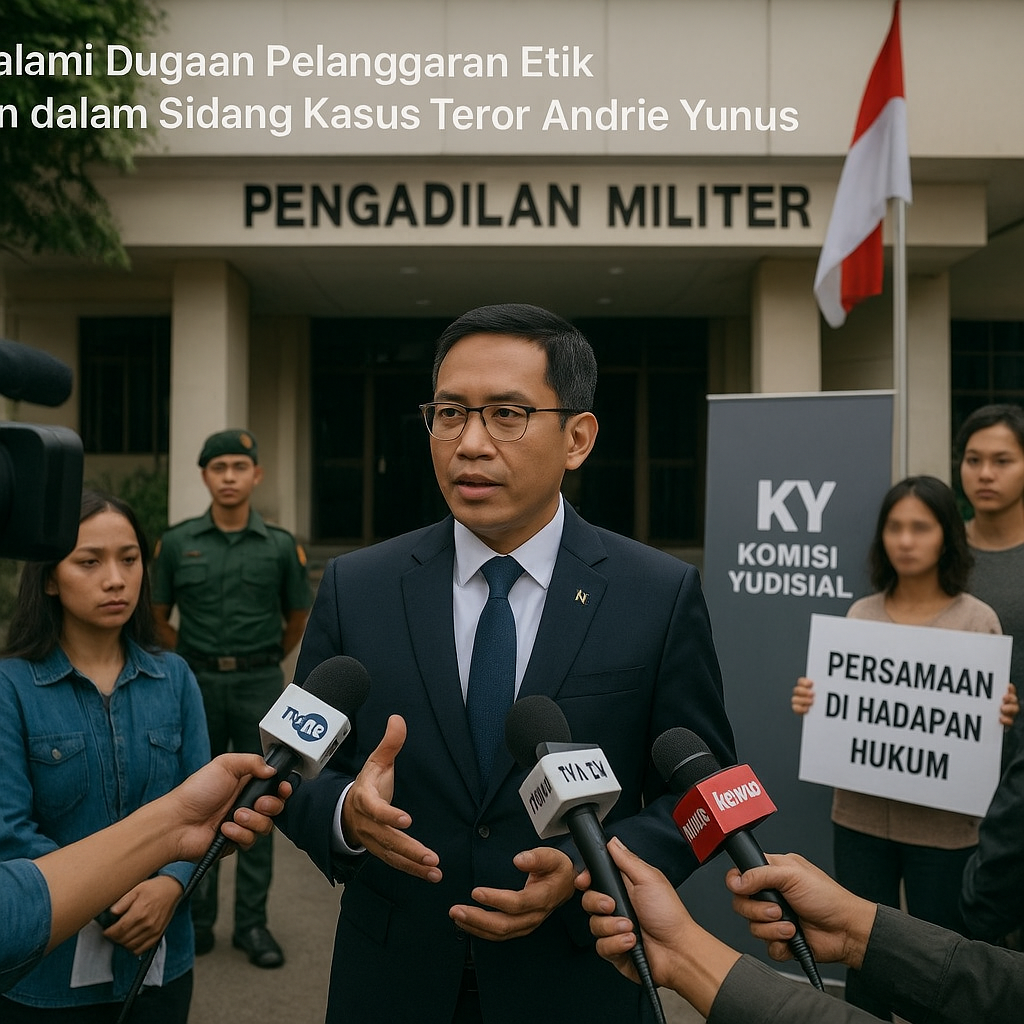 KY Dalami Dugaan Pelanggaran Etik Hakim dalam Sidang Kasus Teror Andrie Yunus