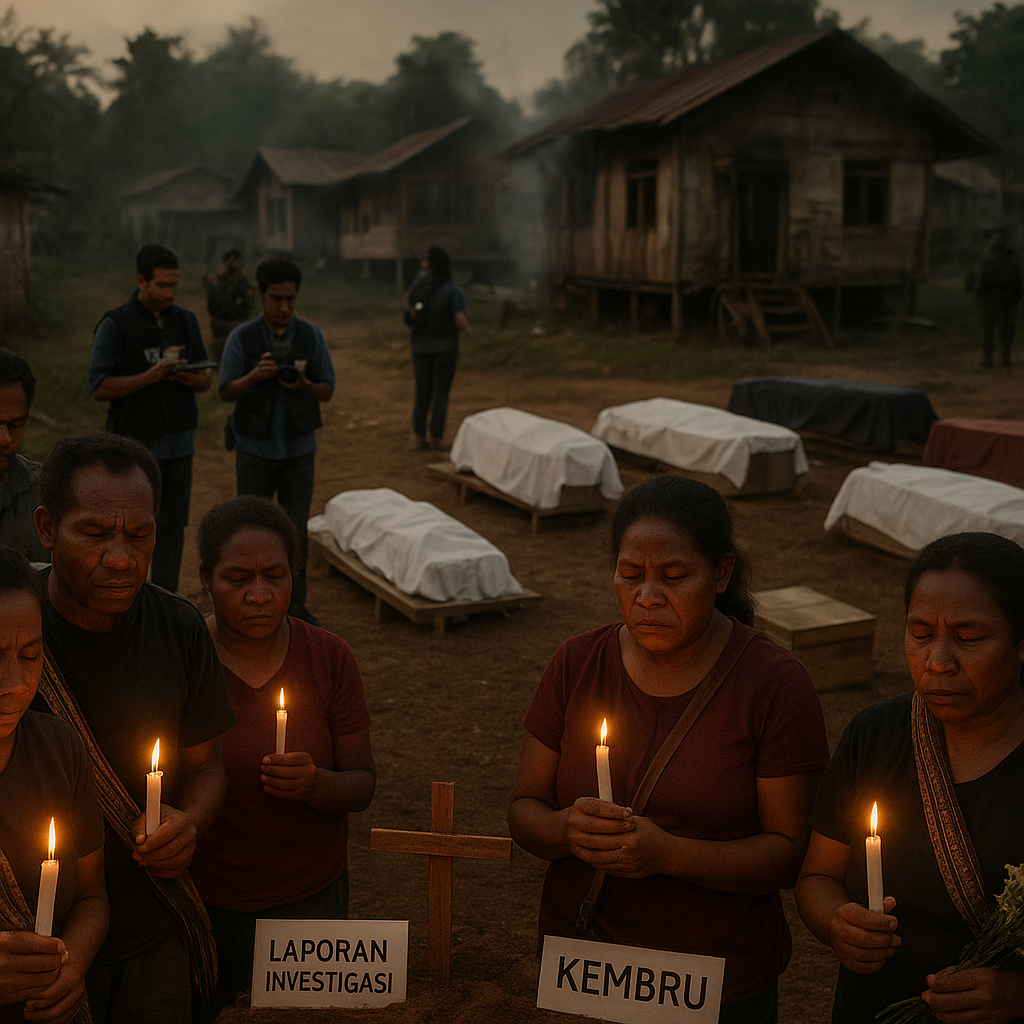 Laporan Investigasi: Operasi Militer di Kembru Diduga Tewaskan Belasan Warga Sipil Papua Saat Tidur