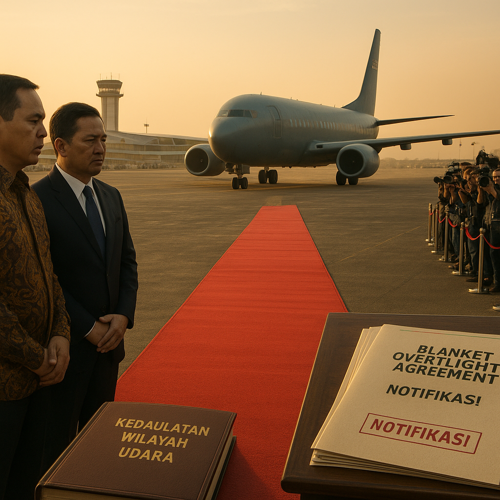 Karpet Merah untuk Pesawat Asing: Kedaulatan vs Blanket Overflight Agreement