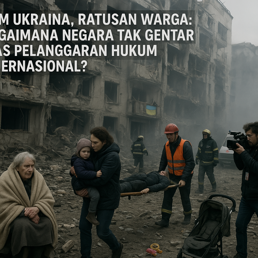 Bom Ukraina, Ratusan Warga: Bagaimana Negara Tak Gentar Atas Pelanggaran Hukum Internasional?