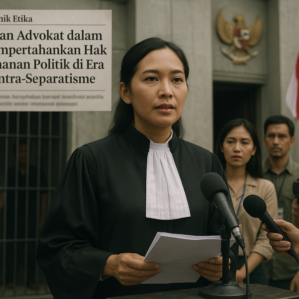 Kronik Etika: Peran Advokat dalam Mempertahankan Hak Tahanan Politik di Era Kontra-Separatisme