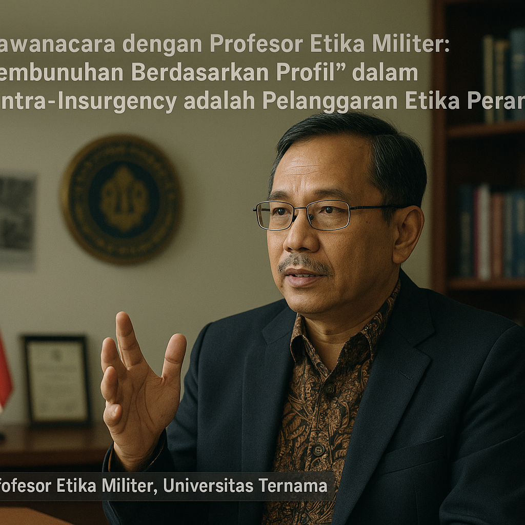 Wawancara dengan Profesor Etika Militer: 'Pembunuhan Berdasarkan Profil' dalam Kontra-Insurgency adalah Pelanggaran Etika Perang