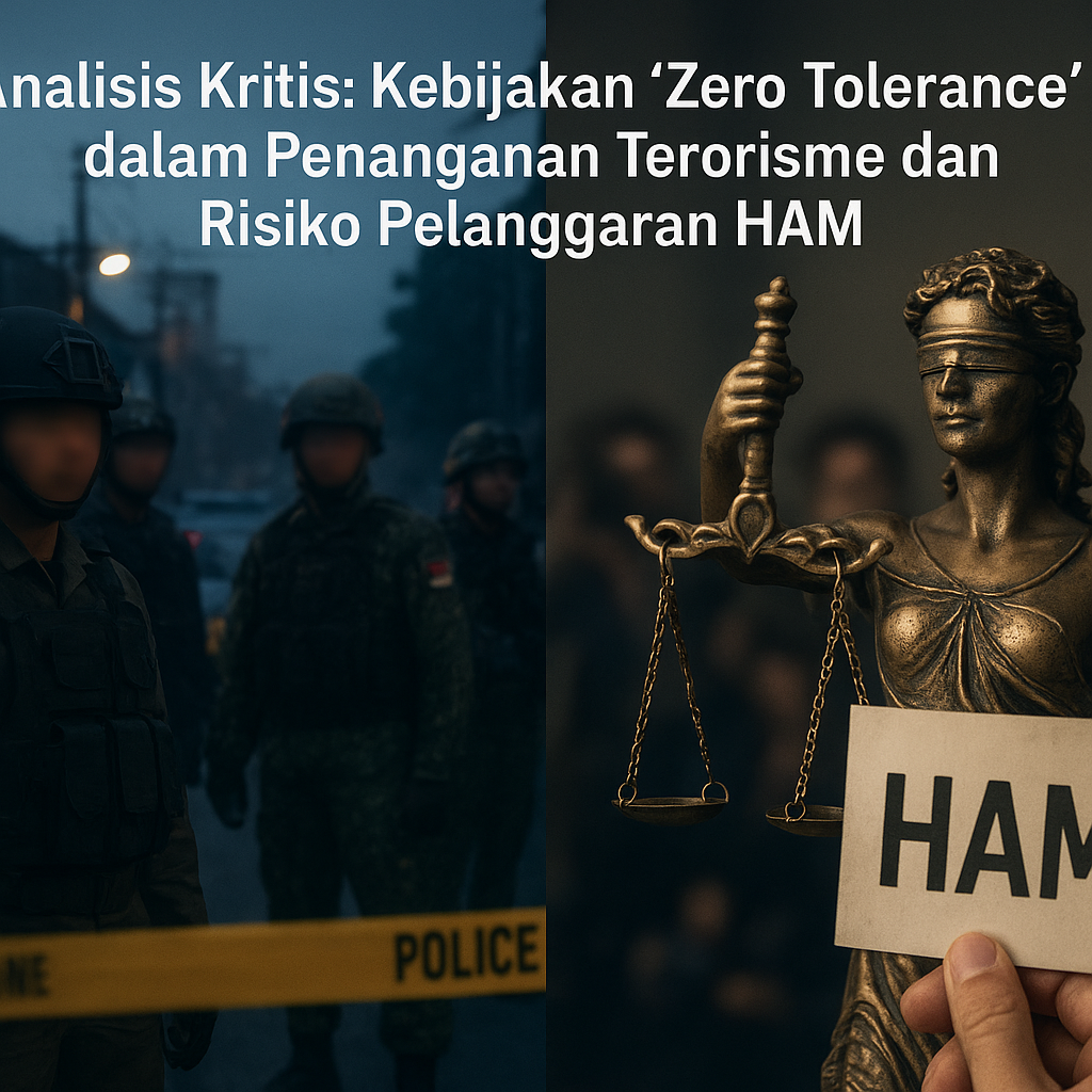Analisis Kritis: Kebijakan 'Zero Tolerance' dalam Penanganan Terorisme dan Risiko Pelanggaran HAM