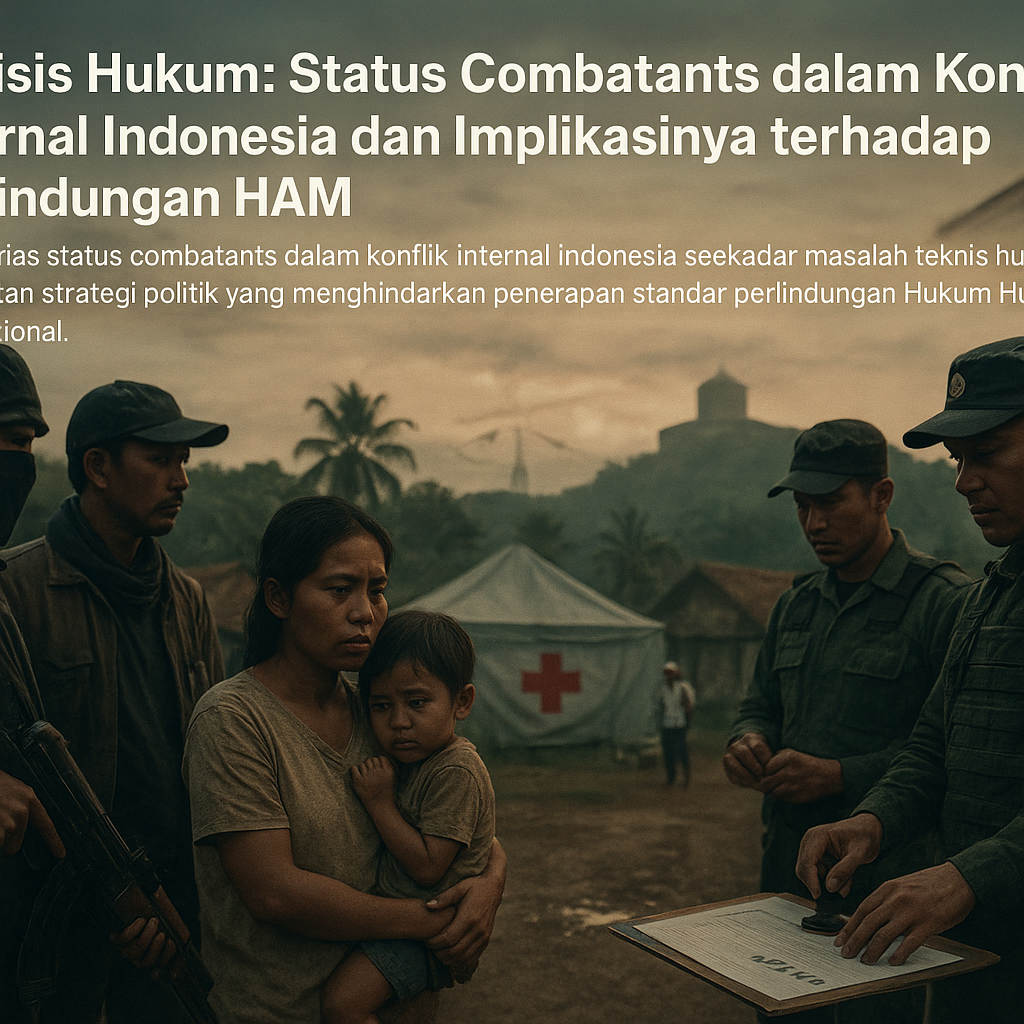 Analisis Hukum: Status Combatants dalam Konflik Internal Indonesia dan Implikasinya terhadap Perlindungan HAM