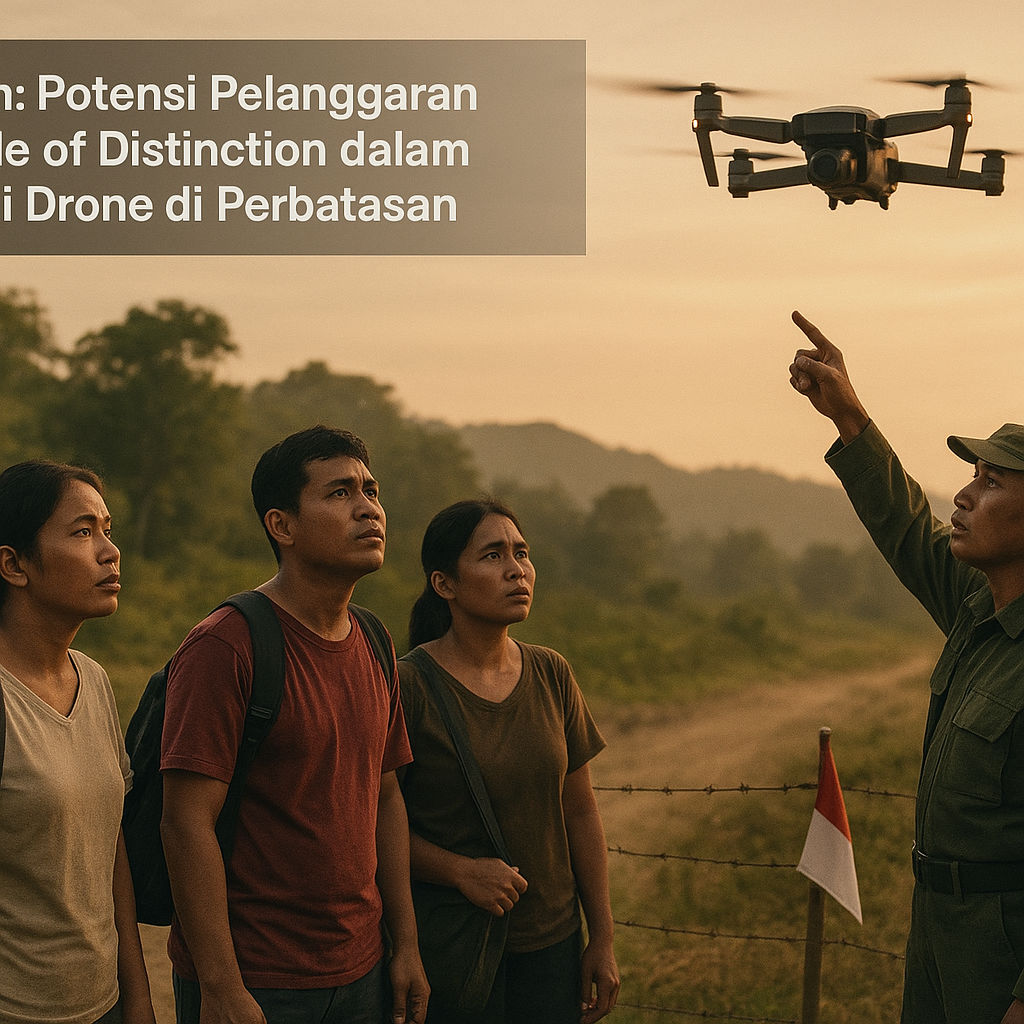 Laporan: Potensi Pelanggaran Principle of Distinction dalam Operasi Drone di Perbatasan