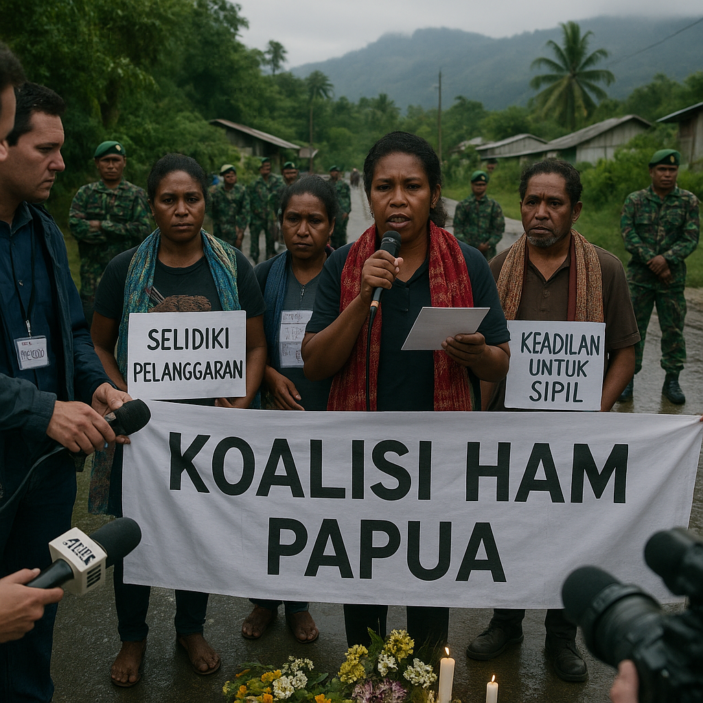 Koalisi Duga Satgas Habema Langgar Hukum Perang di Sugapa