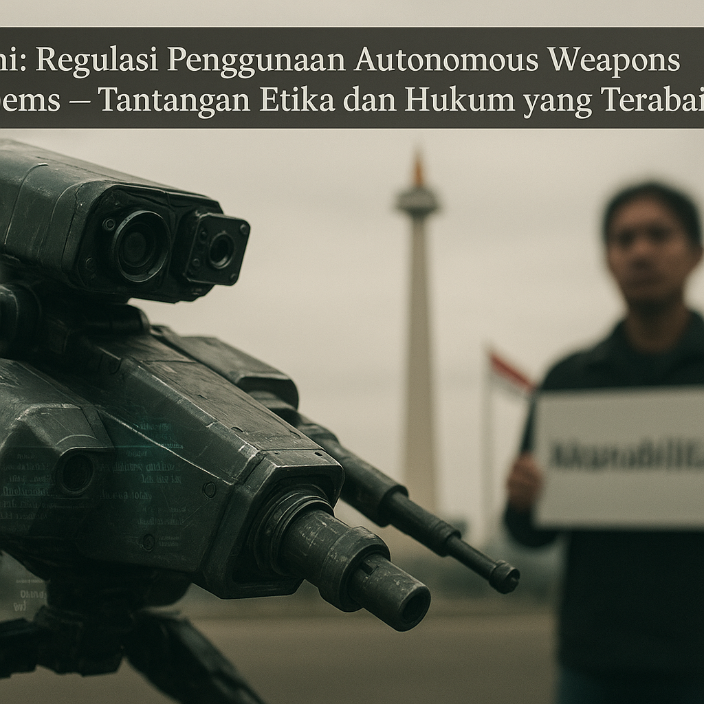 Opini: Regulasi Penggunaan Autonomous Weapons Systems – Tantangan Etika dan Hukum yang Terabaikan