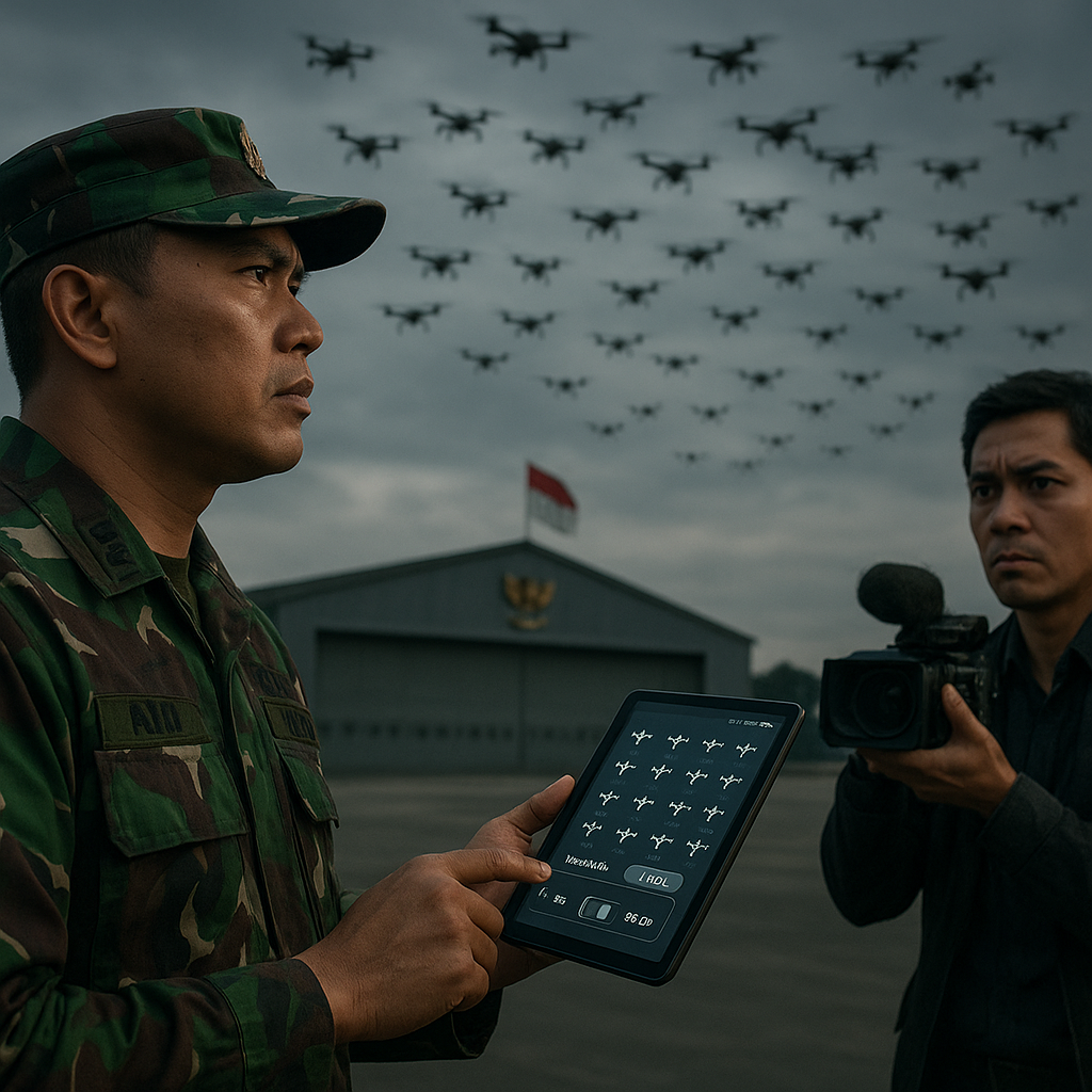 Kontroversi Penggunaan Drone 'Swarming' TNI AU: Di Mana Batas Etika Teknologi Perang Otomatis?