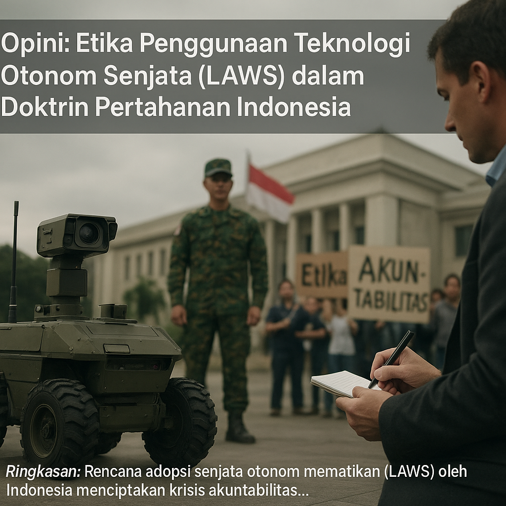 Opini: Etika Penggunaan Teknologi Otonom Senjata (LAWS) dalam Doktrin Pertahanan Indonesia